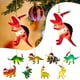 thumbnail image 1 of Colgante acrílico para árbol de Navidad - Adornos de dinosaurios y aviones - Adornos navideños en pack de 2, 1 of 2