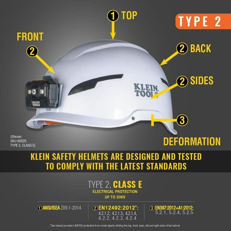Klein Tools Safety Helmet Type 2 Class E - Walmart.com