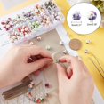 thumbnail image 3 of Perlas de porcelana con forma de flor de 8 mm, de Beads PH PandaHall, 200 unidades, 3 of 7