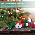 thumbnail image 2 of MesaSe 2000 Pcs Boules de Pompon Rouge Vert Blanc pour Enfants Noël Haute Élasticité, 2 of 6