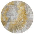 thumbnail image 2 of Addison Rugs Chantille Indoor/Outdoor Transitional Abstract Gold Washable Round Rug, 8' x 8', 2 of 6