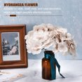 thumbnail image 3 of 10 Sets Artificial Hydrangea Flower Heads with Stems,Fake Flower Silk for Bouquet Table Home Wedding,Light Brown, 3 of 7