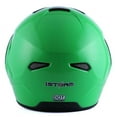 thumbnail image 7 of 1Storm Motorcycle Street Bike Modular/Flip up Dual Visor/Sun Shield Full Face Helmet HG339 Glossy Green, 7 of 7