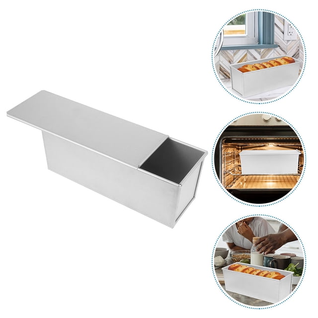 WHAMVOX Metálico Para Pan Con Revestimiento Antiadherente Ideal Para Panadería En Casa