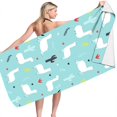 thumbnail image 2 of Tupukom Bath Beach Towels for Women 29.5"x59" Quick Dry Lightweight Colorful Sandproof Beach Mat Multi-Purpose Towel for Yoga Poolside & Beach Lounging Cruise Vacation Essentials, 2 of 4