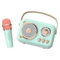 thumbnail image 2 of kusrkot Mini Speaker Practical Multipurpose Musical Toy with Microphone Karaoke Machine Green, 2 of 8