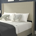 thumbnail image 6 of BizChair Quinn Stitched Upholstered Platform Bed, Beige, King, 6 of 11