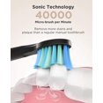 thumbnail image 5 of Cepillos de dientes eléctricos Fairywill para adultos y niños, 5 modos, temporizador inteligente, recargable, blanqueador, cepillo de dientes sónico con 8 cabezales de cepillo, 5 of 5