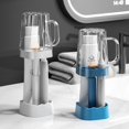 thumbnail image 3 of Orange Handle-Free Plastic Toothbrush Holder Set for Students - Minimalist Electric Toothbrush Stand with Hanging Design, Child-Safe Versatile Storage Solution for Dorm Bathroom & Kitchen, 3 of 6