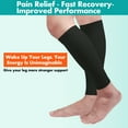 thumbnail image 3 of AMZAM Calf Compression Sleeve for Men and Women, (2 Pairs), Black XXL, 3 of 7