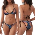 thumbnail image 3 of Balery Starry Sky Meditating Fox Pijama Estampado Bikini de Dos Piezas para Mujer - Conjunto de Bikini Ajustable Sexy y Cómodo para Playa, 3 of 6