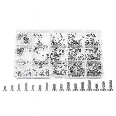 800 Pc Tiny Screws for Electronics, Small Mini Pan Head Machine Screws Kit for Eyeglasses Watches Clocks Repair