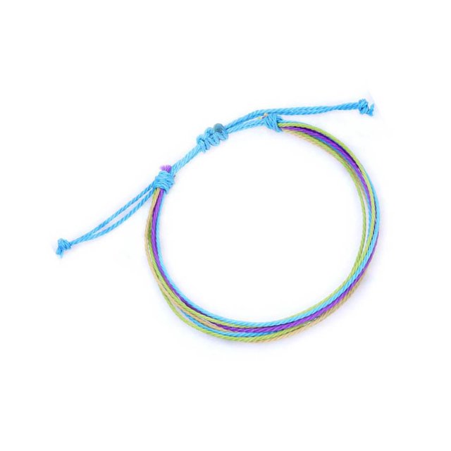 Qarigey de la amistad, regalo trenzado hecho a mano, cadena de mano tejida en cera resistente al agua, accesorios de decoración para mujer, Ropa, zapatos y accesorios Miscelánea tipo 39 39 Qarigey AP010275-39