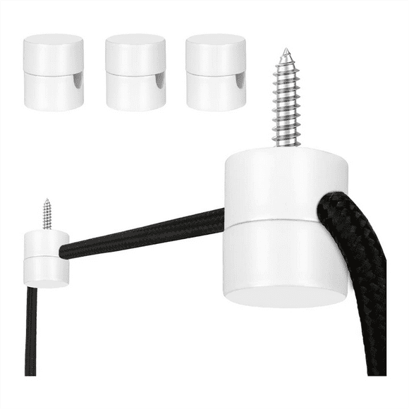 3 Pack Ceiling Hooks for Ceiling Hanging Lights, Pendant Light Hook for Ceiling Lamp, Ceiling Hooks, DIY Lamp White
