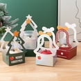 thumbnail image 4 of Bolsa de regalo navideña para Cooky, pequeño regalo navideño para envolver regalos, suministros para fiestas navideñas, caja de regalo de pompones para Nochebuena, caja de embalaje para tartas de, 4 of 6