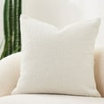 thumbnail image 2 of Fundas de cojines 20 x 20 Fundas de cojines de lujo Cojines decorativos para sofá cama Cojines para sala de estar Cojines de sofá decorativos Funda de cojín suave, 1 pieza, blanco JAMW Sencillez, 2 of 3