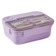 thumbnail image 1 of Fiambrera, fiambrera de 3 compartimentos, contenedor de comida, caja Bento, materiales ecológicos, 1 of 8
