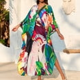 thumbnail image 5 of HAJWOH Plus Size Moo Moos Dress V Neck Short Sleeve Casual Cotton Moomoo Nightgown Loungewear, 5 of 5