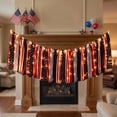 thumbnail image 5 of AYktou 4th of July Decorations - 8.2 Ft Patriotic Bunting Banner with LED Light String, Independence Day Streamer Garland, Memorial Day Flag Hanging Sign 250th Anniversary Ribbon Garland Flag Banner, 5 of 6