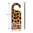 thumbnail image 3 of Do Not Disturb Door Knob Hanger Sign - Faux Leopard Fur, 3 of 3