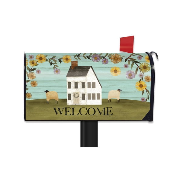 Briarwood Lane Spring Mailbox Cover  - Standard Size - Country Saltbox For Spring Mailbox Cover