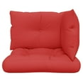thumbnail image 2 of vidaXL Pallet Cushions 3 pcs Red Fabric, 2 of 5