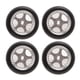 thumbnail image 1 of Para 1/28 RC Tire, RC Tire Fuerte Amortiguación Durable Usable 4 Piezas Para P929 Para MINI D OTVIAP Titanio, 1 of 8