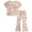 Rose Tan Tie Dye, variant on Jessica Simpson Baby Girls' Leggings Set - 2 Piece T-Shirt and Leggings - Pants Set (12M-16)
