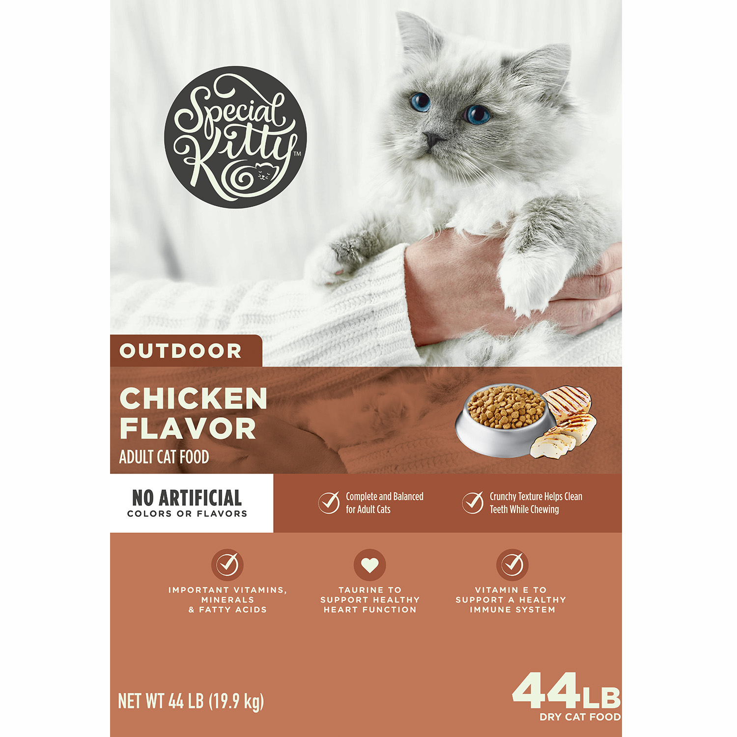 Special Kitty Outdoor Formula Dry Cat Food, 44 lb Bag