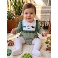thumbnail image 3 of Cjfdfy Newborn Baby Girl Game Day Fall Outfit Animal Football Season Stripe Long Sleeve Ruffled Bow Collar Romper Infant Cute My First Football Season Fall Winter Clothes 0-18M, 3 of 9