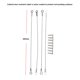 thumbnail image 5 of EchoBliss Limitador De Bisagra De Cable Trenzado De Sujeción De Gabinete De Puerta De Acero Inoxidable De 4 Piezas, 5 of 11
