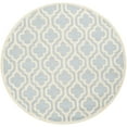 thumbnail image 4 of SAFAVIEH Cambridge Kirsten Geometric Wool Area Rug, Light Blue/Ivory, 8' x 10', 4 of 10