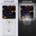 thumbnail image 2 of Cat LED Square Night Light - Energy Efficient Plug-in Nightlight with Auto Sensor for Bedroom, Bathroom, and Hallway - Soft Glow Illumination - White, Pack of 2, 2 of 6