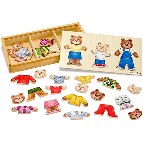 Melissa and doug wooden dress clearance up