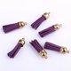 thumbnail image 2 of Qarigey 100 Piezas de cuero portátil llavero borla pendiente collar decoración colgante accesorios para hacer joyas Cabeza de oro rosa AP018632-01, 2 of 6