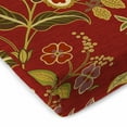 thumbnail image 3 of Jordan Manufacturing 48" x 18" Red Floral Outdoor Bench Cushion with Ties, 3 of 6