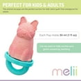 thumbnail image 2 of Melii Animal Ice Pops with Tray – Reusable Silicone Molds, 2 of 6