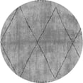 thumbnail image 1 of Ahgly Company Indoor Round Abstract Gray Modern Area Rugs, 5' Round, 1 of 4
