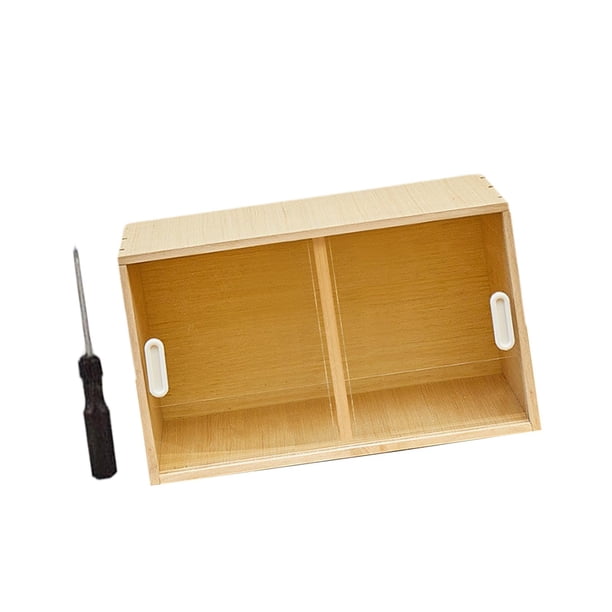 Caja de cría de madera para hámster, fácil de montar, con accesorios decorativos. 50 centímetros