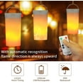 thumbnail image 3 of Flame effect light, flame effect LED light with remote control, USB charging, party flame effect LED candle light, room, false wall fireplace, Christmas decoration, Halloween decoration, 3 of 5