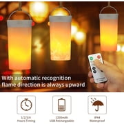 مصباح لهب Led، مصباح لهب ليلي قابل لإعادة الشحن عبر Usb، مقاوم للماء