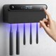 thumbnail image 2 of Toothbrush Holder for Bathrooms, Toothbrush Sanitizer, Time Display, Long-Lasting Charge, 5 Slots for Any Size Toothbrush, Black, 2 of 5