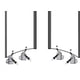thumbnail image 4 of Paquete De 4 Ruedas Para Puerta De Ducha - Ruedas De Ducha - Poleas De Riel Deslizante - Brazo De Soporte De Latón Con Ruedas De 25 Mm De Diámetro Para Mampara De Ducha, Cuarto De Ducha, 4 of 5