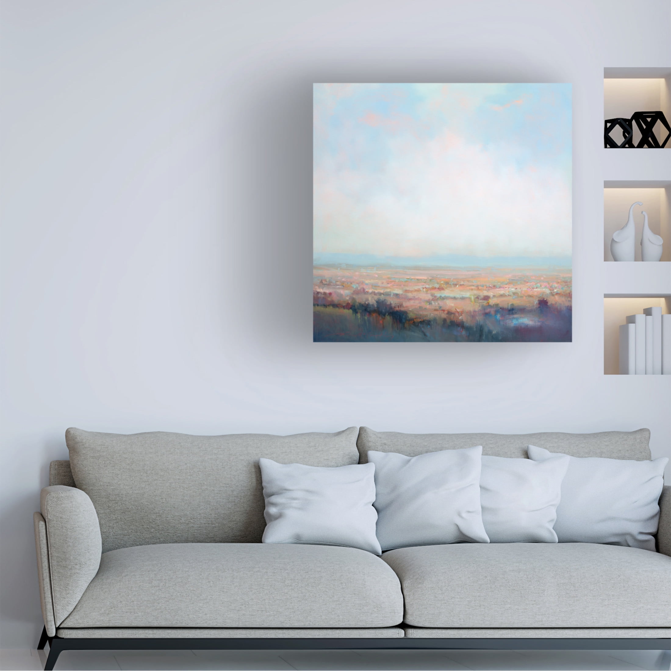 Canvas Wall Art - William McCarthy 'These Days of Wonder' Wall Art for Living Room, Bedroom, or Office Décor by Trademark Fine Art - 14 x 14 Inches