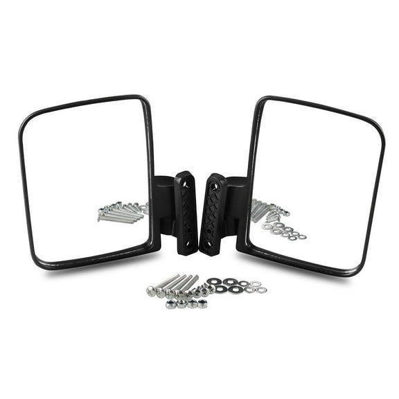 ROCKROK 2Pcs Golf Cart Rear View Mirror 180 Degree Rear View Mirror for Extra Wide