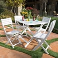 thumbnail image 4 of Christopher Knight Home Positano Outdoor Acacia Wood Foldable Dining Set by, 4 of 5