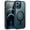 Blue, variant on JETech Magnetic Case for iPhone 12 Pro Max 6.7-Inch Compatible with MagSafe, Translucent Matte Back Slim Shockproof Phone Cover (Black)