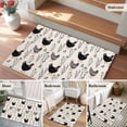 thumbnail image 6 of Rooster Farmhouse Beige 2'x3' Washable Rug, Farm Animals Simple Art Modern Non-Slip Soft Doormat Area Rugs for Entrance Bathroom Bedsides, Carpet for Kitchen Bedroom, Entryway Floor Mat, 6 of 9