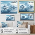 thumbnail image 4 of Designart "Glacier Glacial Geometric I" Landscapes Floater Framed Canvas Print, 4 of 7