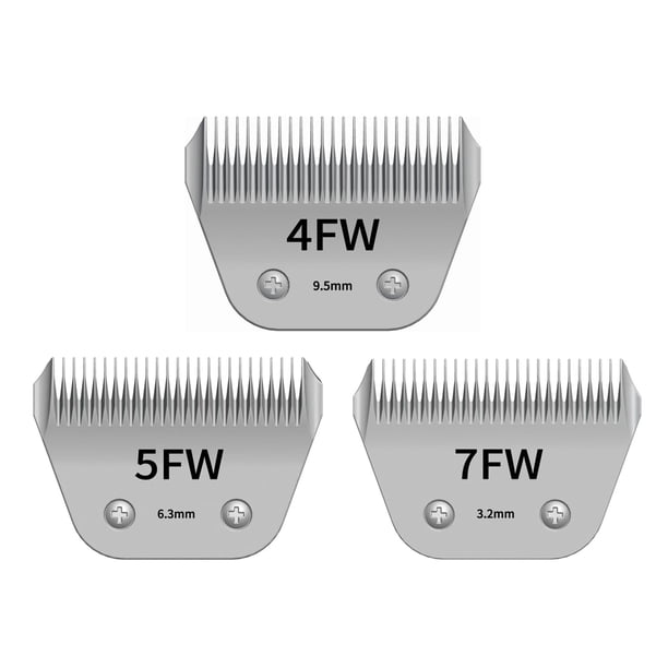 Cuchillas de aseo para mascotas TRAH 4FW/5FW/7FW para aseo de perros, paquete de 3